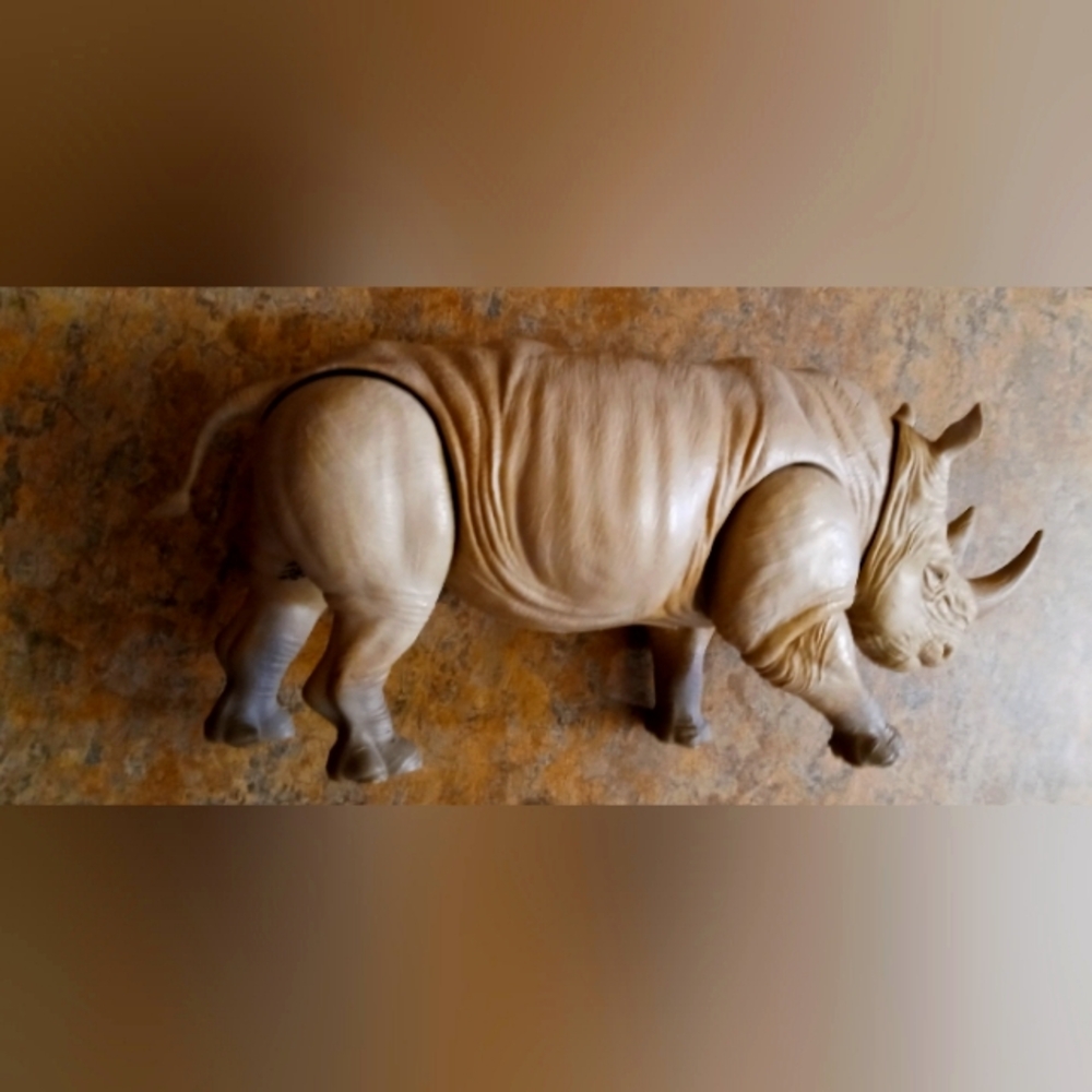 Jumanji Realistic Brown Rhino Action Figure for Kids